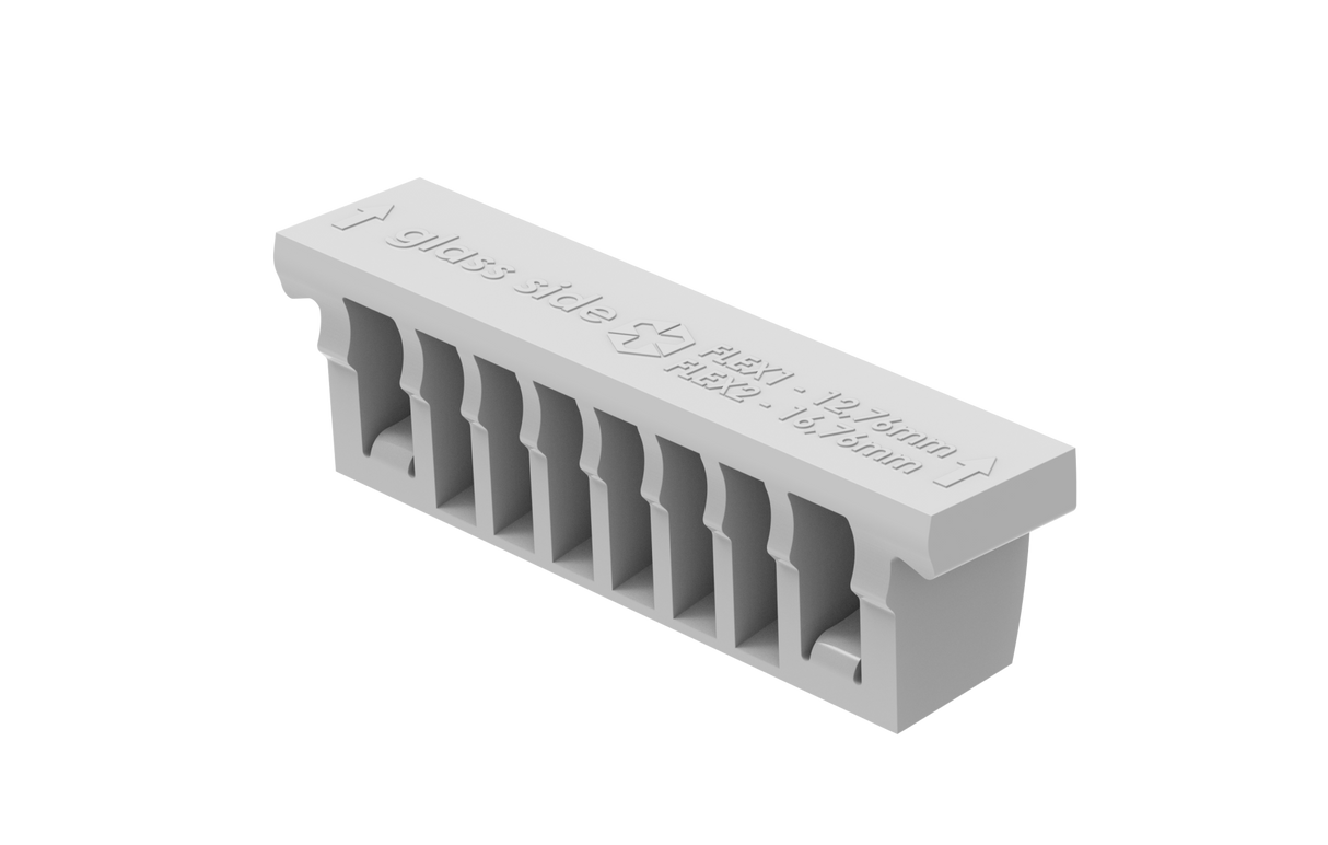 Sada pro nastavitelné upevnění skla - excenter