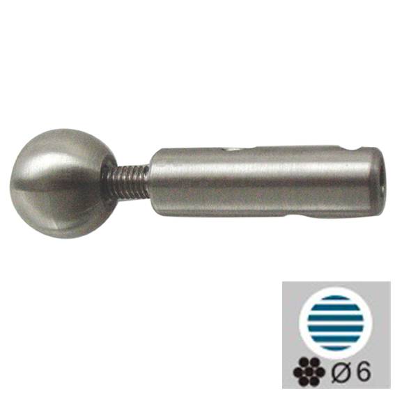 Nerezový napínák lanka s napínací kuličkou