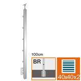 Sloupek antikorový , Boční kotvění - rovné AISI304