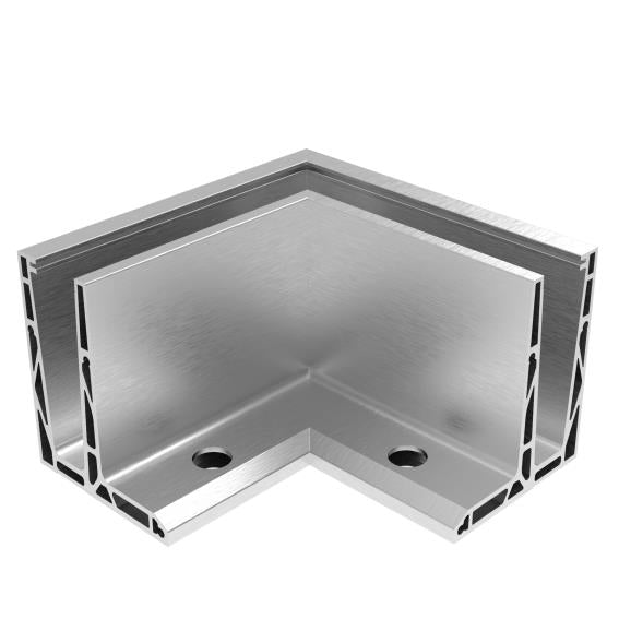 Kotvění vrchní - sklo hliník AL/ELOX/Satin