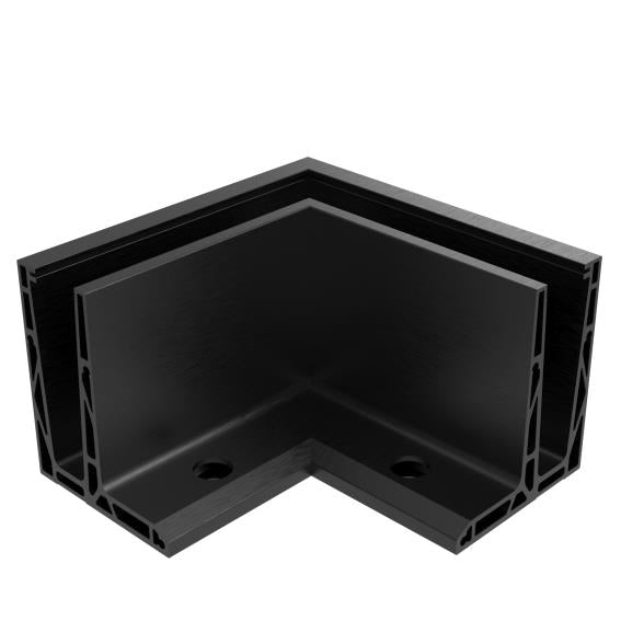 Kotvění vrchní - sklo hliník AL/ELOX/Satin