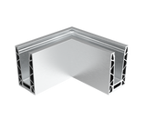 Kotvění vrchní - sklo hliník AL/ELOX/Satin L195mm,