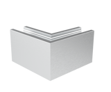 Kotvění vrchní - sklo hliník AL/ELOX/Satin L195mm,