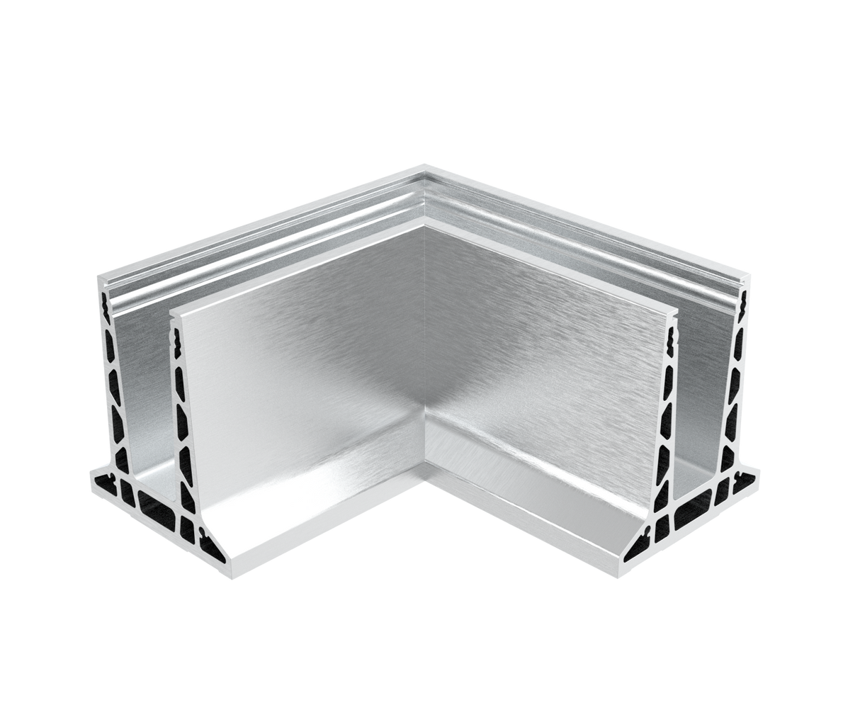 Kotvění vrchní - sklo hliník