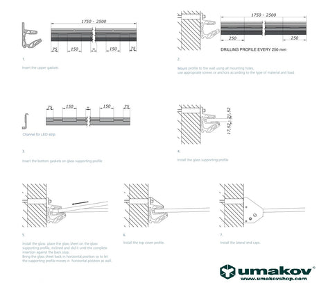 Prosklená stříška hliník profil -2°