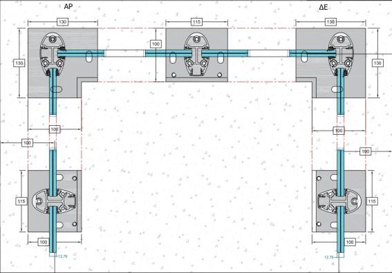 Sloupek hlinik, VK-rovné rohový R