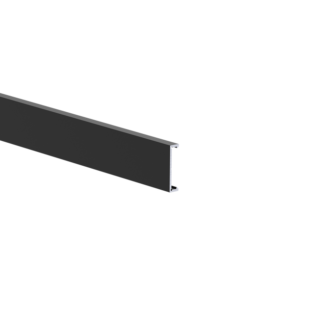 Hliníková fasádní lišta 25x6-6000mm R9005