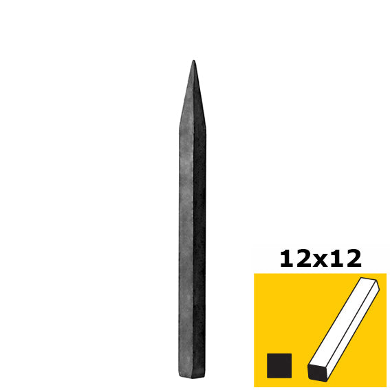 Kovaná špice,brána,plot,plotová tyčka h150, n12x12