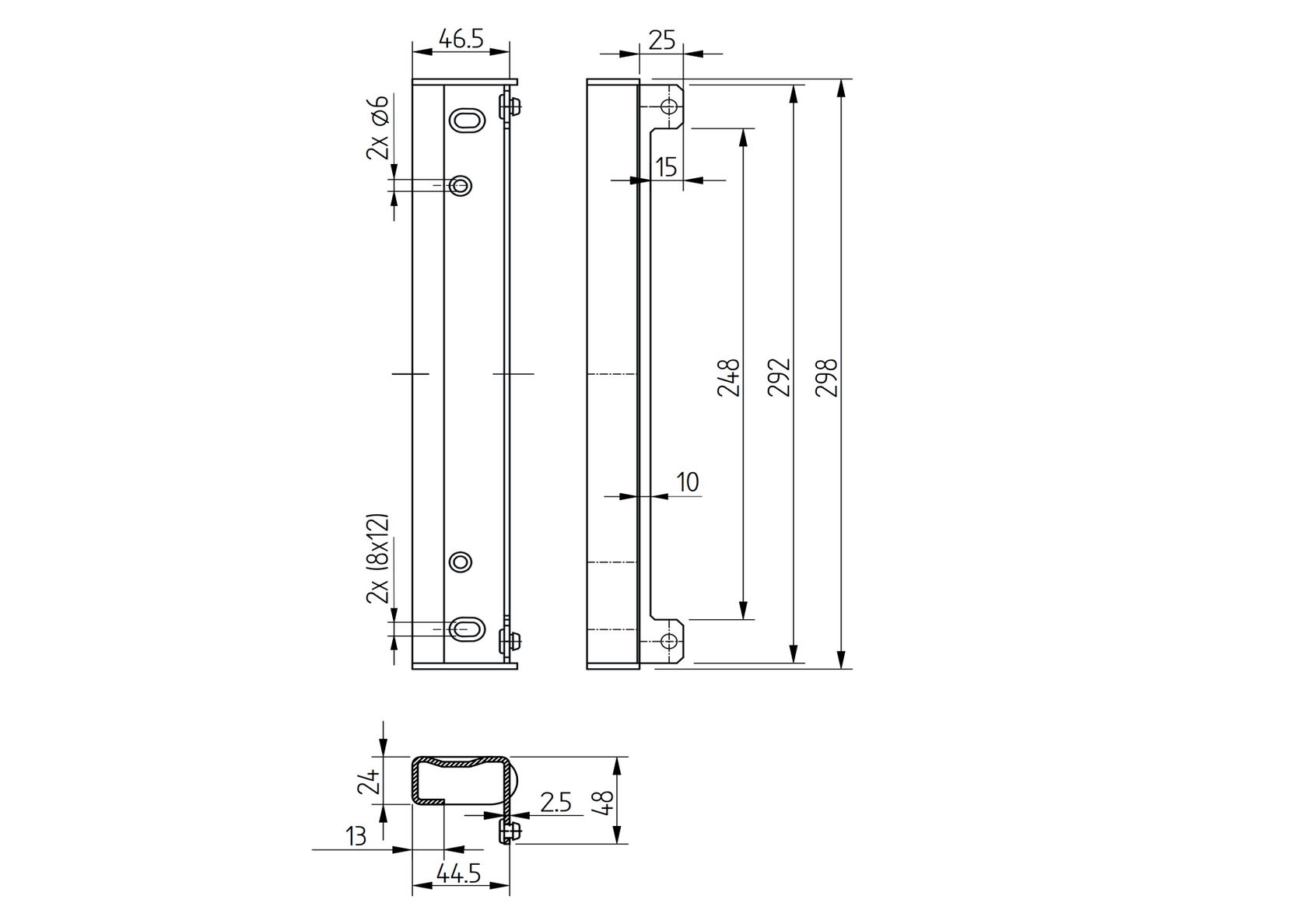 Doraz branky univerzální 40x30