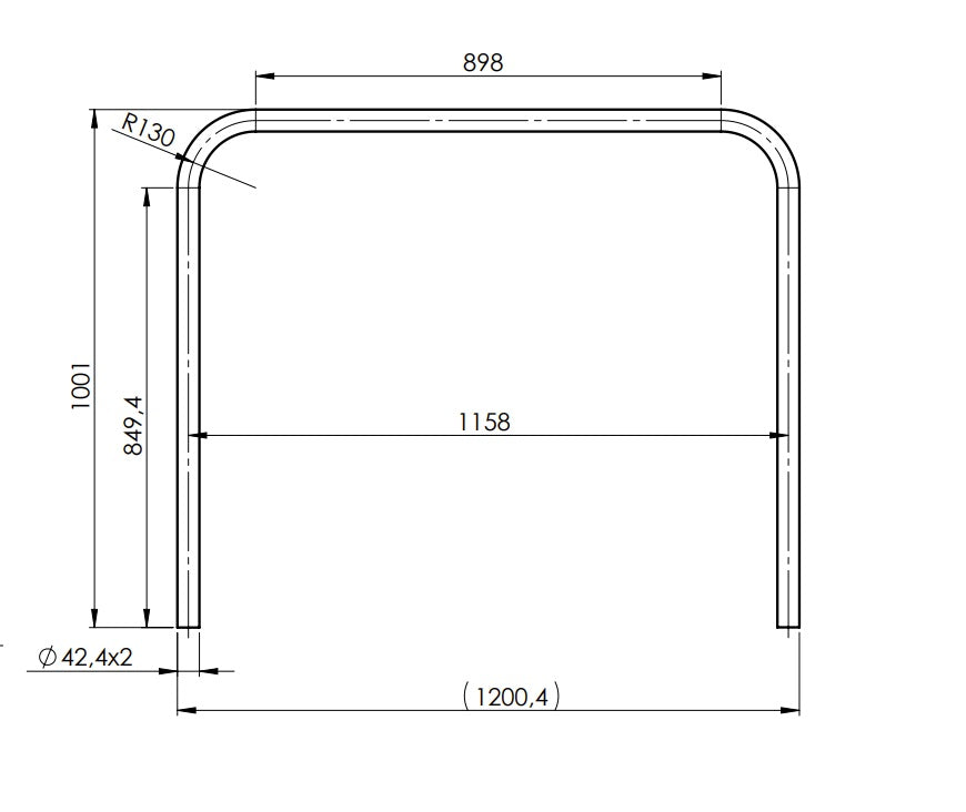 Nerezová bezpečnostní bariéra