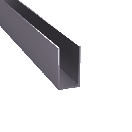 Hliníkový U profil AL 36x19x1.5mm black