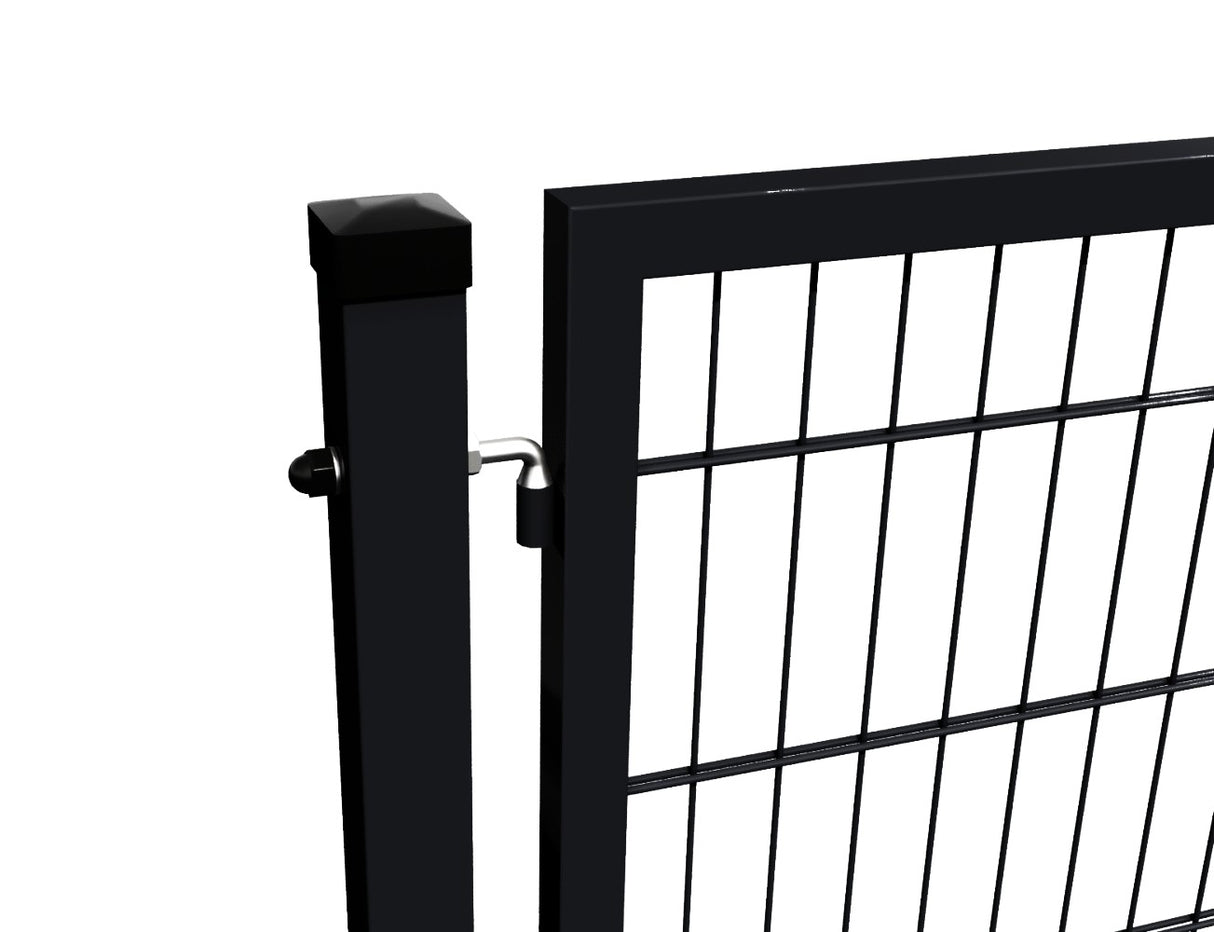 Bránka 1kr. 2D BOX ZnPVC 1000x1700mm RAL 9005 čierna matná