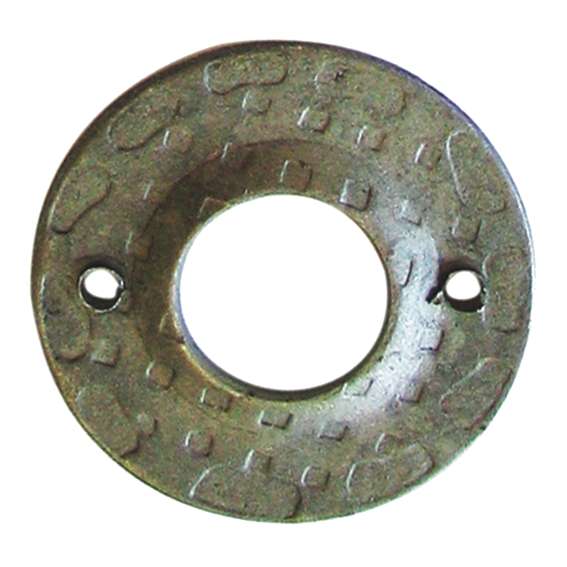 Štítek kovaný,oplocení,dveřní kováni D50, t2, d20m