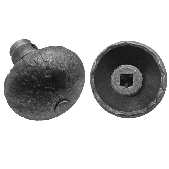 Dveřní kováni, klika kovaná d60mm, D19mm, Fe