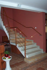 Sloupek BUK(BEECH) D50mm, 4xd12mm, H900, BK-Schody