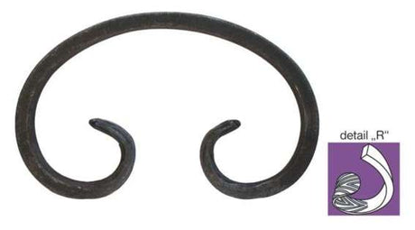 Kovaný prvek 120x75, 12x6mm