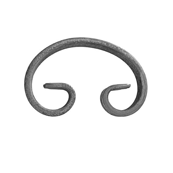 Kované céčko,plot,brána,zábradlí h130, b80, 12x6mm