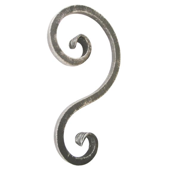 Element tvarovaný,kovaný prvek 230x120/60, 12x12mm