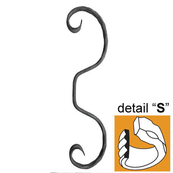 Element tvarovaný,kovaný prvek 270x65, P/030-11,2x