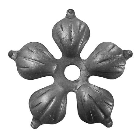 List kovaný,oplocení D90, t2mm