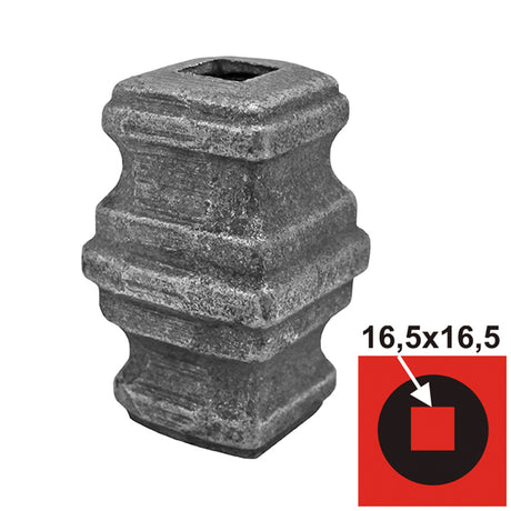 Kovaný tvarový průvlak h67, b40x40mm