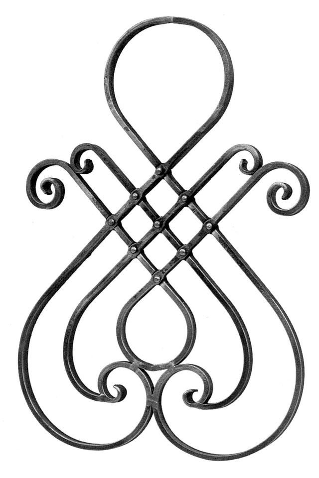 Kovaný vzor h575, b400, 16x8mm