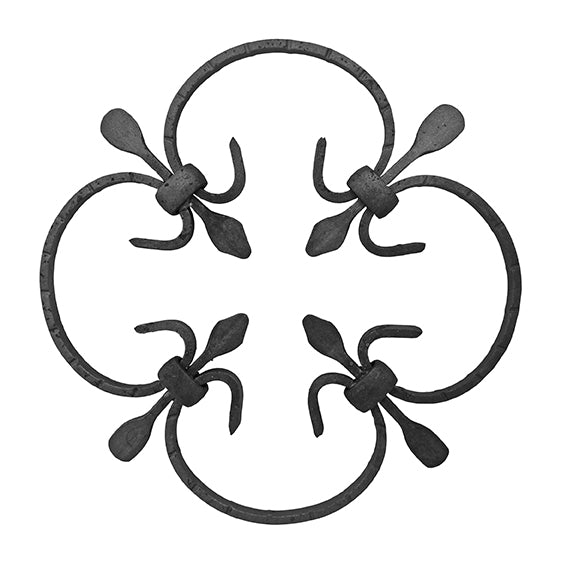 Rozeta kovaná,květ list, plot,brána,zábradlí h245