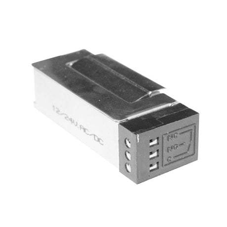 Zámok elektromagnetický s pomocným kontaktom, 12-24V AC/DC