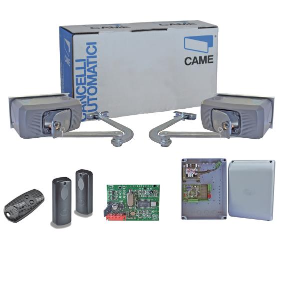 CAME kloubový pohon pro dvoukřídlou bránu, sada s fotobuňkami