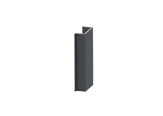 Narrow distance cover strip for post profiles and U-adapter of the fencing system, 20 x 08–50 mm – Anthracite RAL 7016