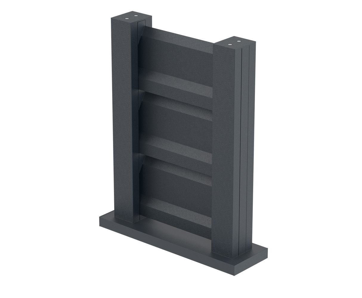 Vzorek plotu 0,3x0,4m volně stojící pro žaluziové lamely FG/L2S20x120