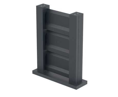 Vzorek plotu 0,3x0,4m volně stojící pro žaluziové lamely FG/L2S20x120