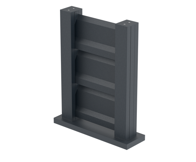 Vzorek plotu 0,3x0,4m volně stojící pro žaluziové lamely FG/L2S20x120