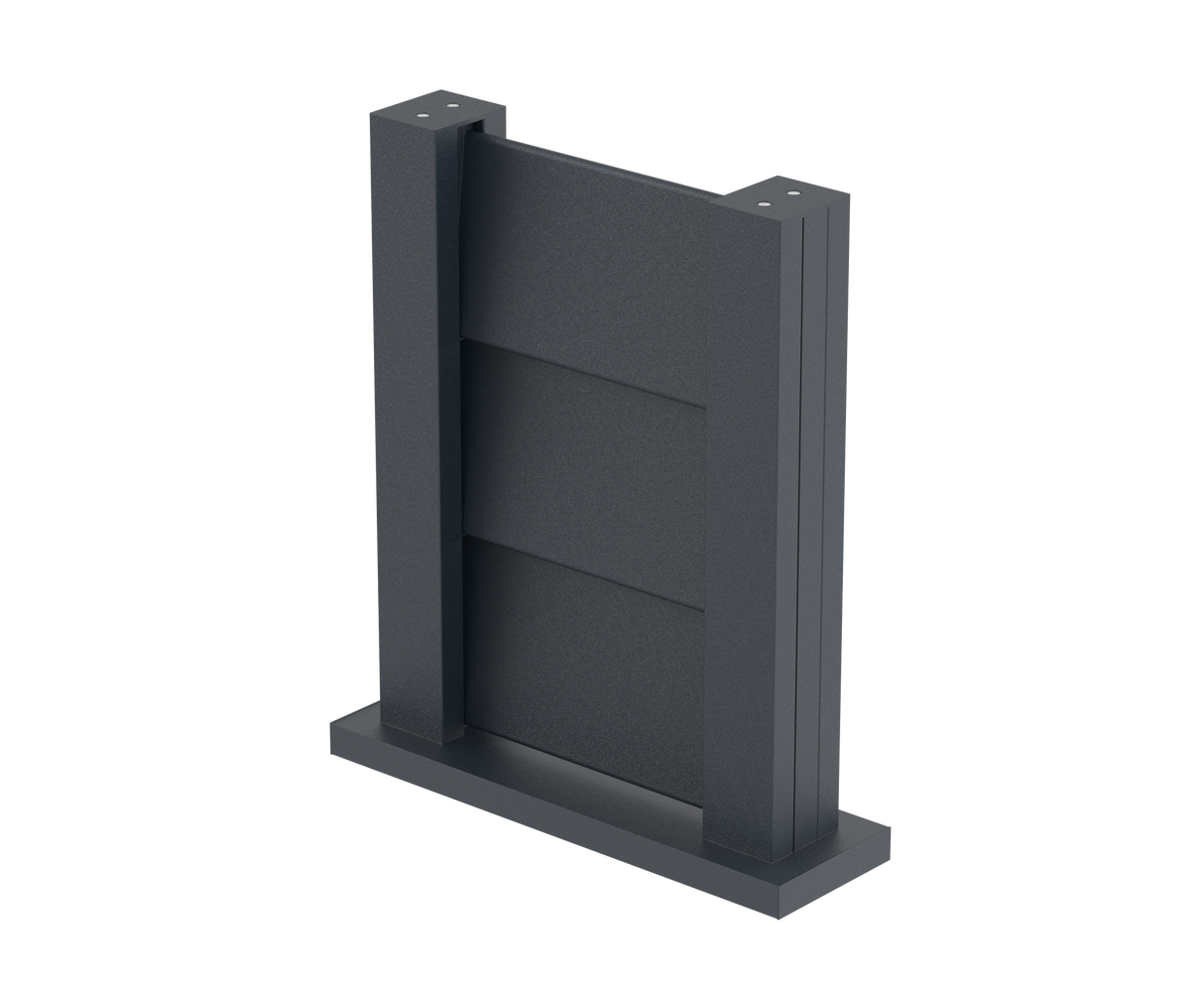 Vzorek plotu 0,3x0,4m volně stojící pro žaluziové lamely FG/L8x120