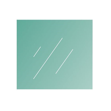 Clear, laminated tempered glass