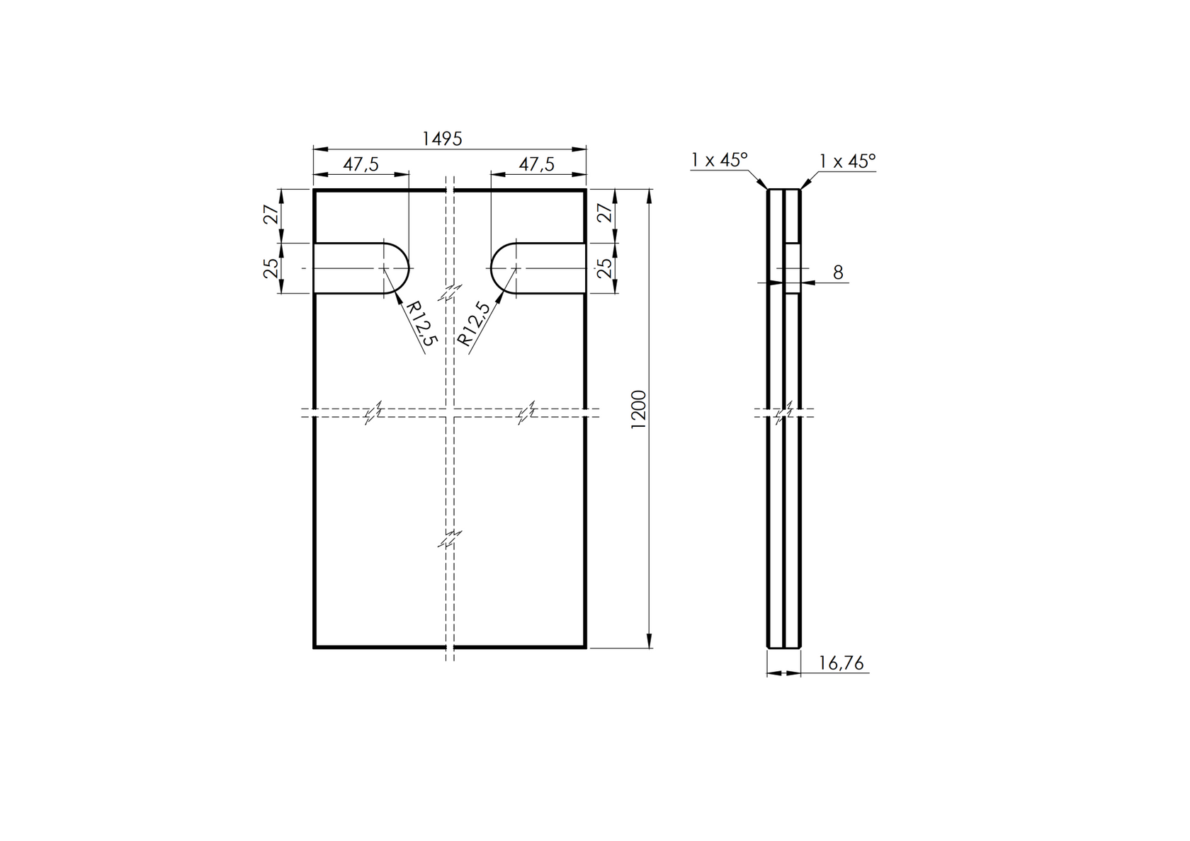 Sklo - číre, lepené s dražkami