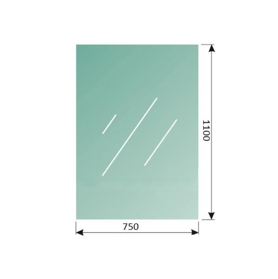 Sklo - číre, lepené