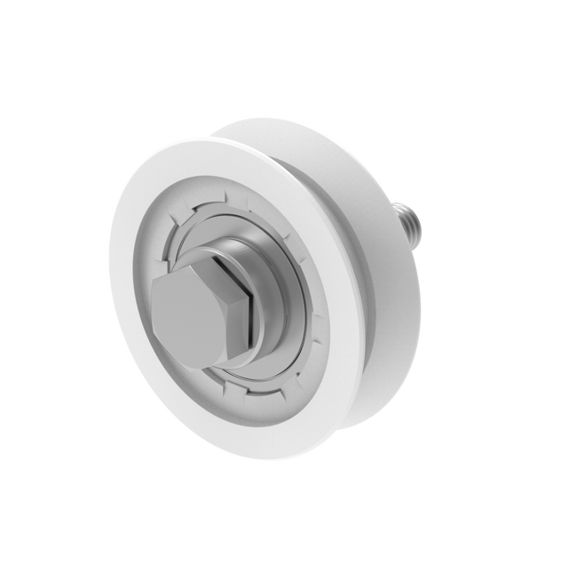 Pojezdové kolečko-V, INOX / NYLON, D80mm