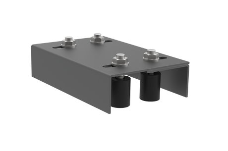 Vedení brány, 4 rolky, Zn, antracit