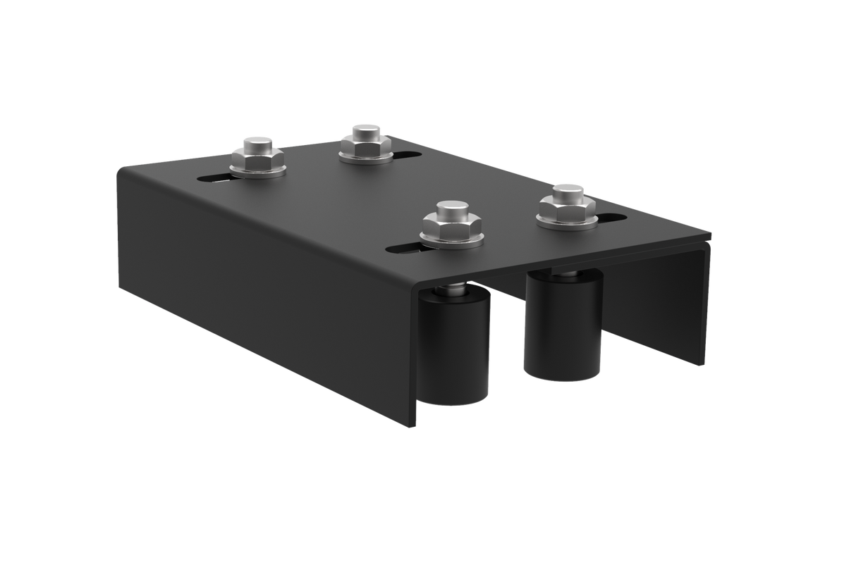 Vedení brány 4 rolky, Zn, černý