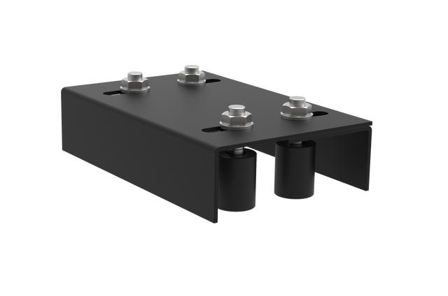 Vedení brány 4 rolky, Zn, černý