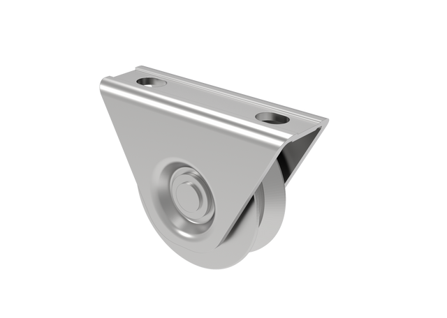 Pojezdové kolečko-V, INOX, D80