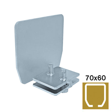 Záslepka profilu Zn, profile 70x60mm