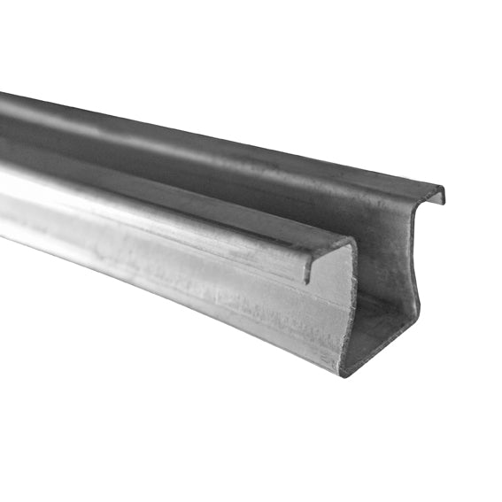 Kolejnice vodící spodní-U kolečková Zn, t3mm, L6m