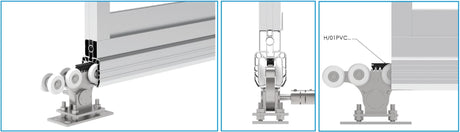 Sada pro posuvnou bránu do 4m profil AL 90x99mm