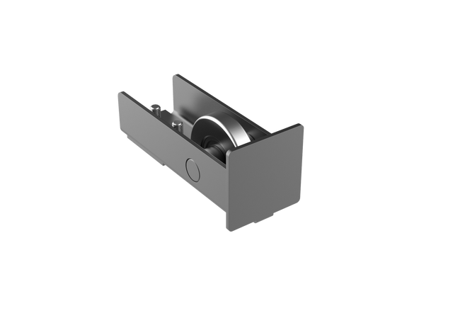 Náběh s kladkou Zn, profile 70x70, antracit