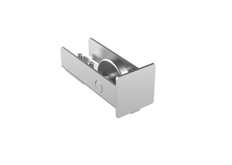 Kolečko nájezdové Zn, profile 80x80,