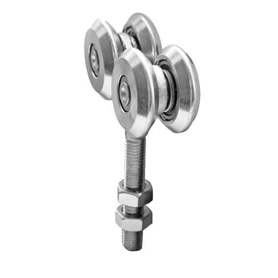 Pojezdový vozík čtyřkolečkový, Inox, 42x54mm