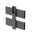 Reinforcing profiles and support profiles for vertical assembly
