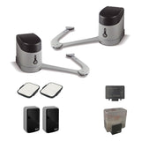 Nice kloubový pohon pro dvoukřídlou bránu, sada s fotobuňkami